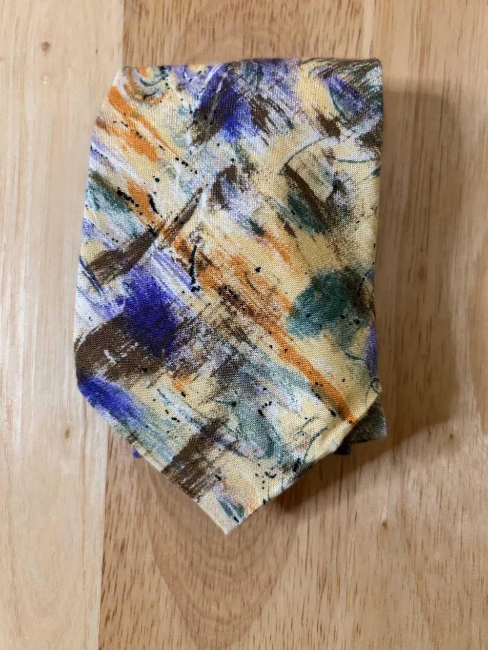 ‼️RARE‼️ Havana Fashion Abstract Pattern Multicolor Tie Viscose MADE in IRELAND!